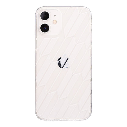 【Web限定】Air Jacket “kiriko” for iPhone12 mini 矢絣 (クリア)