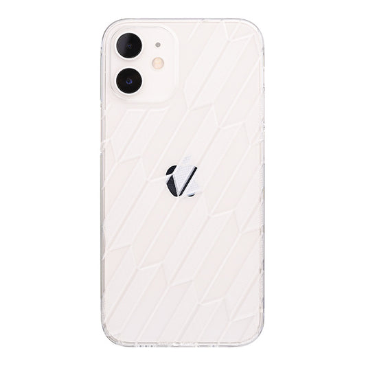 【Web限定】Air Jacket “kiriko” for iPhone12 mini 矢絣 (クリア)