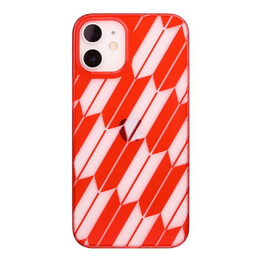 【Web限定】Air Jacket “kiriko” for iPhone12 mini 矢絣 (紅)