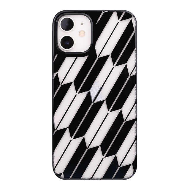 【Web限定】Air Jacket “kiriko” for iPhone12 mini 矢絣 (ピアノブラック)