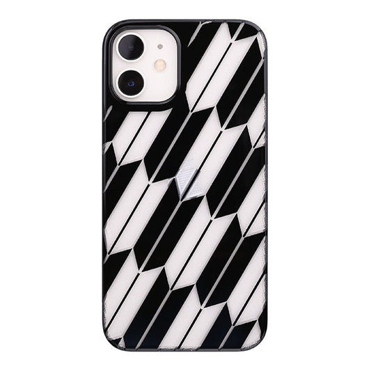 【Web限定】Air Jacket “kiriko” for iPhone12 mini 矢絣 (ピアノブラック)