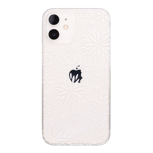 【Web限定】Air Jacket “kiriko” for iPhone12 mini 花 (クリア)