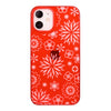 【Web限定】Air Jacket “kiriko” for iPhone12 mini 花 (紅)