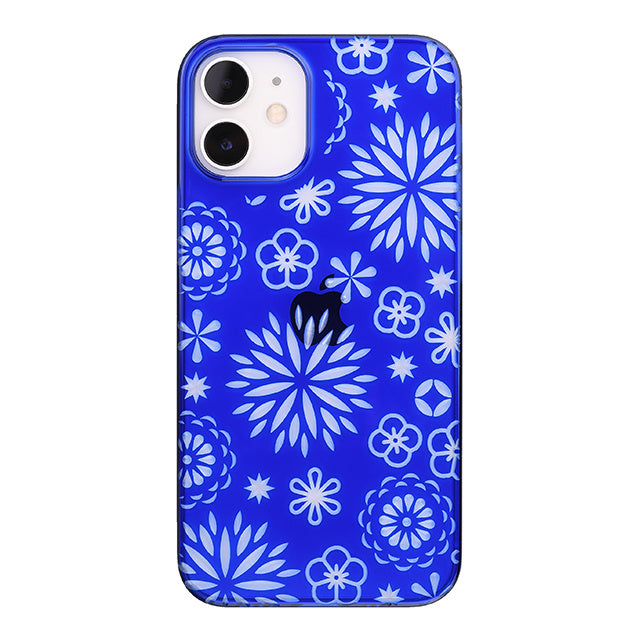 【Web限定】Air Jacket “kiriko” for iPhone12 mini 花 (瑠璃)