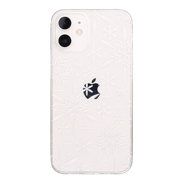 【Web限定】Air Jacket “kiriko” for iPhone12 mini 雪片 (クリア)