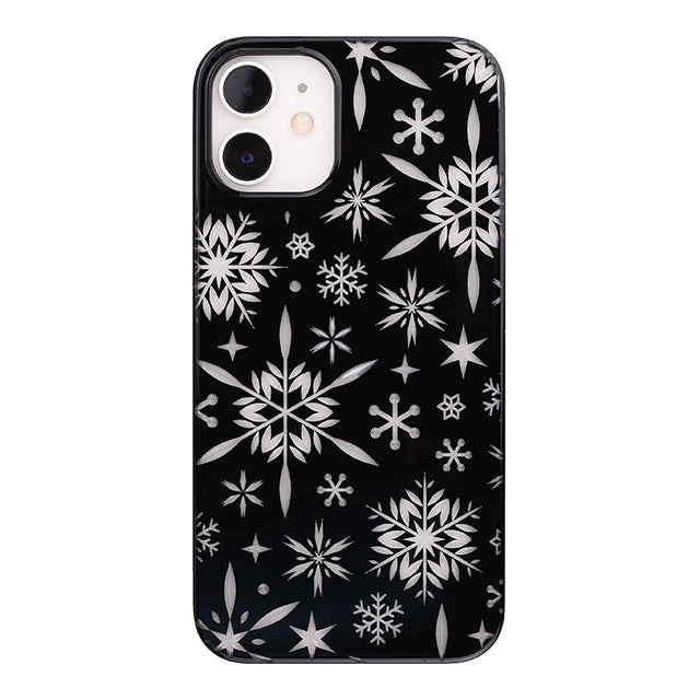 【Web限定】Air Jacket “kiriko” for iPhone12 mini 雪片 (ピアノブラック)