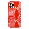 【Web限定】Air Jacket “kiriko” for iPhone12 / iPhone12 Pro 千代柄・七宝 (紅)