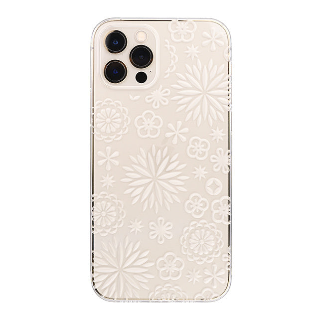 【Web限定】Air Jacket “kiriko” for iPhone12 / iPhone12 Pro 花 (クリア)