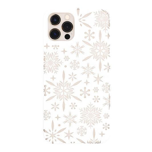 【Web限定】Air Jacket “kiriko” for iPhone12 / iPhone12 Pro 雪片 (ピュアホワイト)