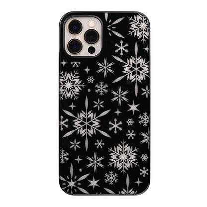 【Web限定】Air Jacket “kiriko” for iPhone12 / iPhone12 Pro 雪片 (ピアノブラック)