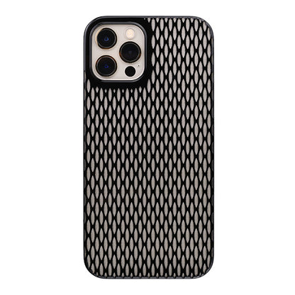 【Web限定】Air Jacket “kiriko” for iPhone12 / iPhone12 Pro 米つなぎ (ピアノブラック)