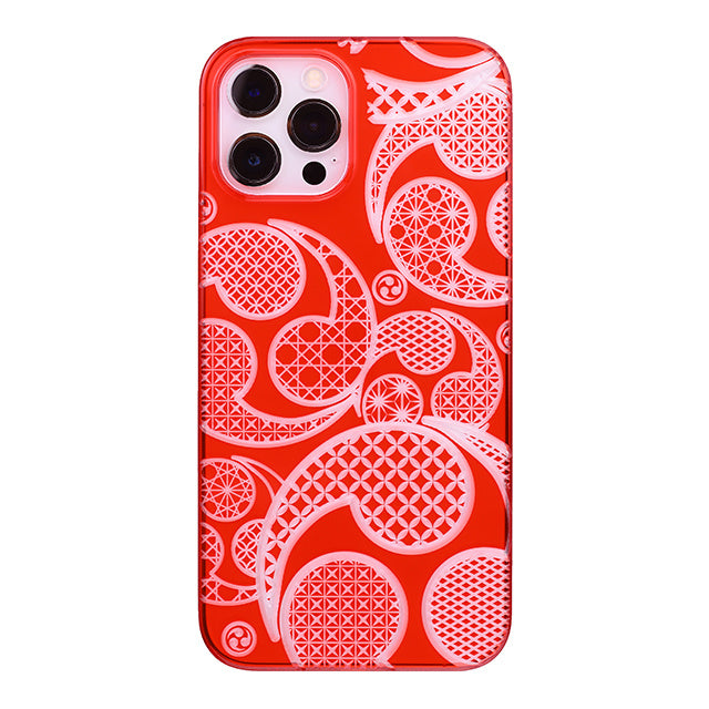 【Web限定】Air Jacket “kiriko” for iPhone12 Pro Max 三つ巴 (紅)