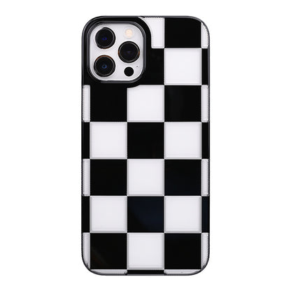 【Web限定】Air Jacket “kiriko” for iPhone12 Pro Max 市松 (ピアノブラック)