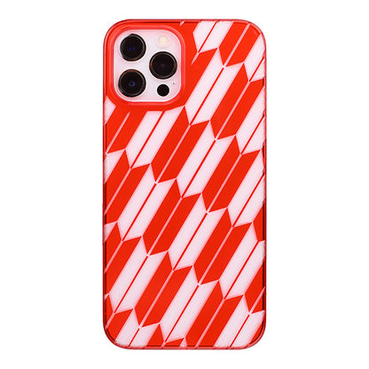 【Web限定】Air Jacket “kiriko” for iPhone12 Pro Max 矢絣 (紅)