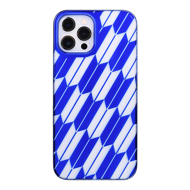 【Web限定】Air Jacket “kiriko” for iPhone12 Pro Max 矢絣 (瑠璃)