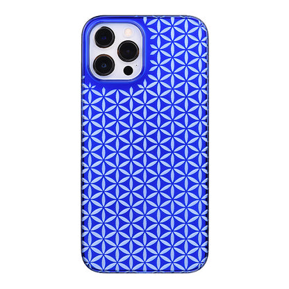 【Web限定】Air Jacket “kiriko” for iPhone12 Pro Max 麻の葉つなぎ (瑠璃)