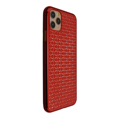 【Web限定】Air Jacket “kiriko” for iPhone11 Pro Max 麻の葉つなぎ (紅)