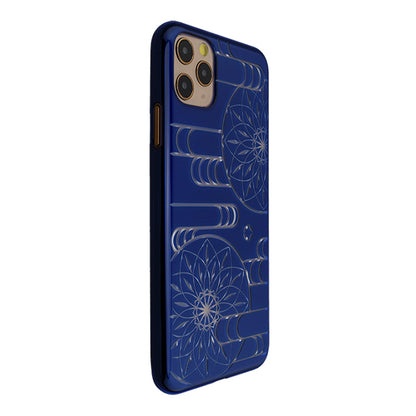 【Web限定】Air Jacket “kiriko” for iPhone11 Pro Max エ霞に鞠 (瑠璃)