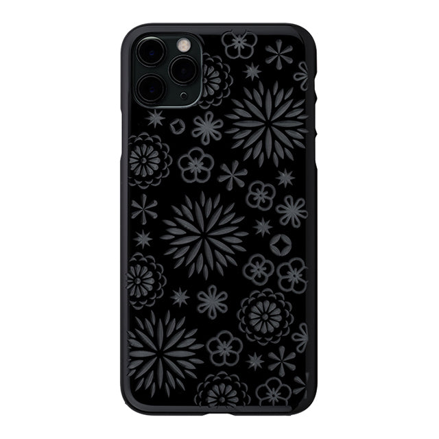 【Web限定】Air Jacket “kiriko” for iPhone11 Pro Max 花 (ピアノブラック)