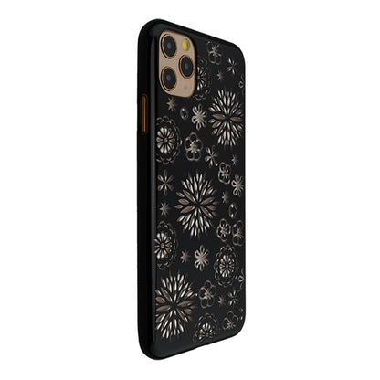 【Web限定】Air Jacket “kiriko” for iPhone11 Pro Max 花 (ピアノブラック)