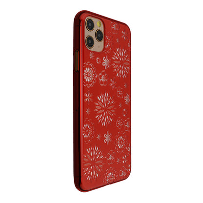 【Web限定】Air Jacket “kiriko” for iPhone11 Pro Max 花 (紅)