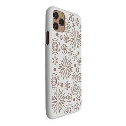 【Web限定】Air Jacket “kiriko” for iPhone11 Pro Max 花 (ピュアホワイト)