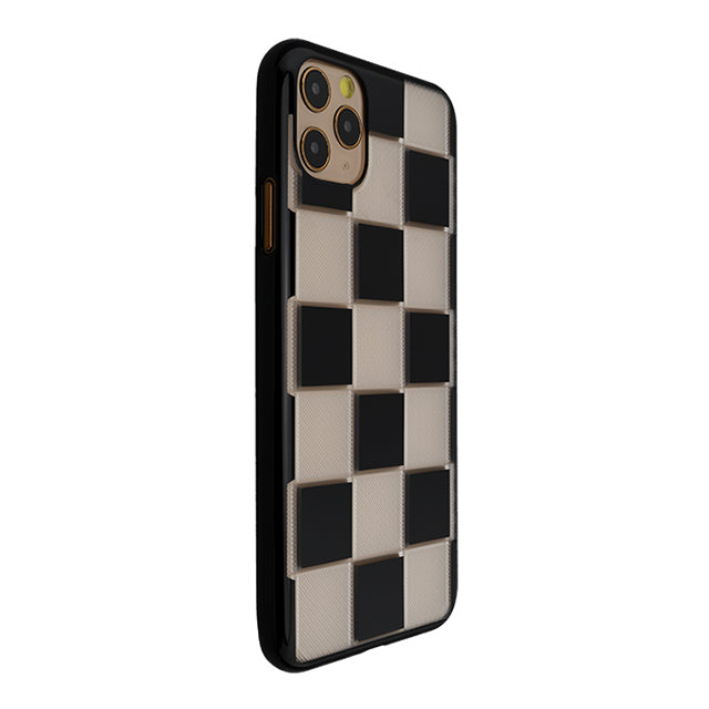 【Web限定】Air Jacket “kiriko” for iPhone11 Pro Max 市松 (ピアノブラック)