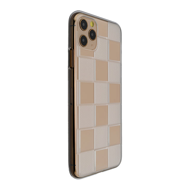 【Web限定】Air Jacket “kiriko” for iPhone11 Pro Max 市松 (クリア)