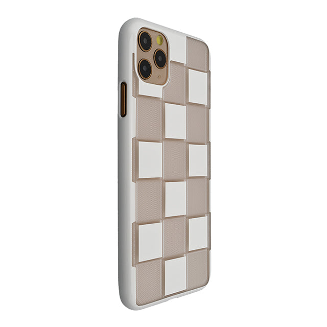 【Web限定】Air Jacket “kiriko” for iPhone11 Pro Max 市松 (ピュアホワイト)