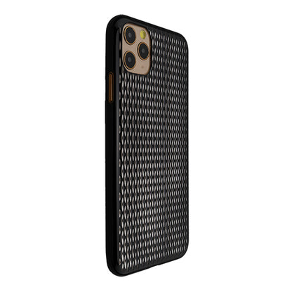 【Web限定】Air Jacket “kiriko” for iPhone11 Pro Max 米つなぎ (ピアノブラック)