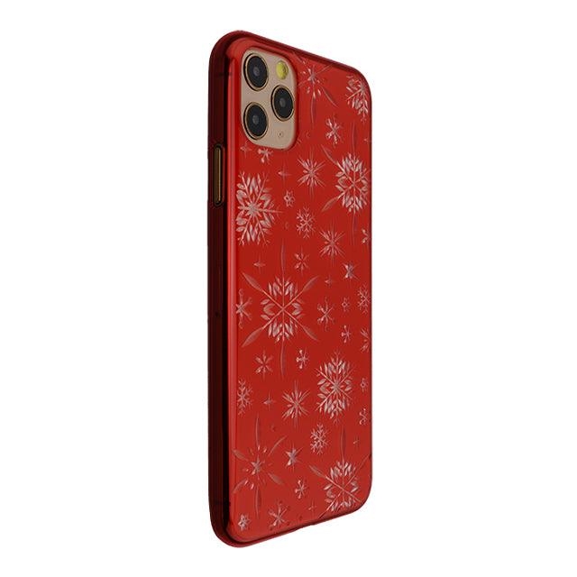 【Web限定】Air Jacket “kiriko” for iPhone11 Pro Max 雪片 (紅)