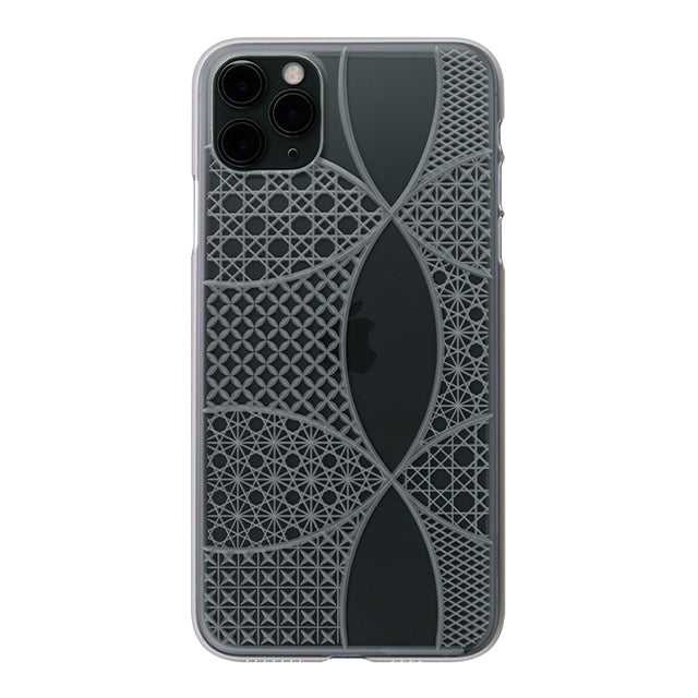 【Web限定】Air Jacket “kiriko” for iPhone11 Pro Max 千代柄(七宝) (クリア)