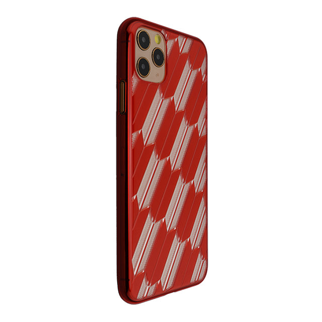 【Web限定】Air Jacket “kiriko” for iPhone11 Pro Max 矢絣 (紅)