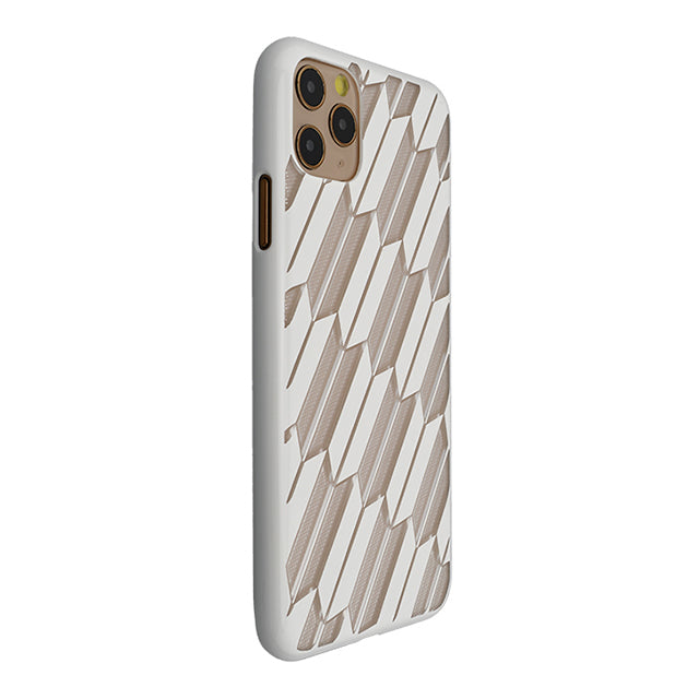 【Web限定】Air Jacket “kiriko” for iPhone11 Pro Max 矢絣 (ピュアホワイト)