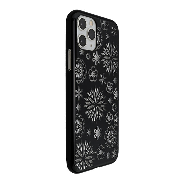 【Web限定】Air Jacket “kiriko” for iPhone11 Pro 花 (ピアノブラック)