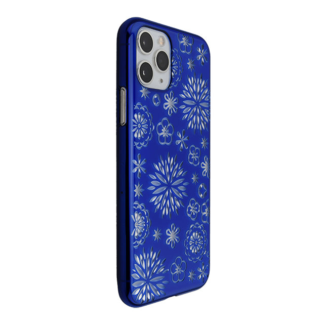 【Web限定】Air Jacket “kiriko” for iPhone11 Pro 花 (瑠璃)