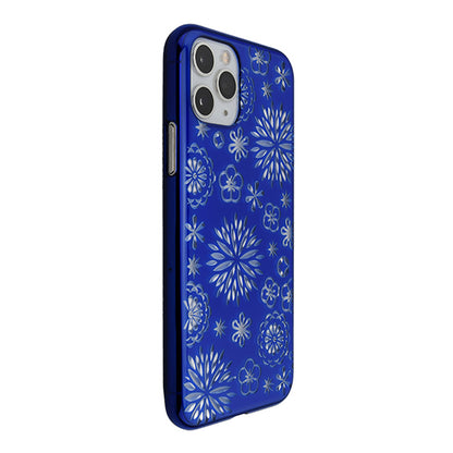 【Web限定】Air Jacket “kiriko” for iPhone11 Pro 花 (瑠璃)