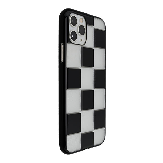 【Web限定】Air Jacket “kiriko” for iPhone11 Pro 市松 (ピアノブラック)