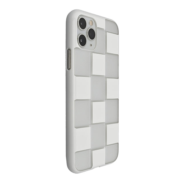 【Web限定】Air Jacket “kiriko” for iPhone11 Pro 市松 (ピュアホワイト)