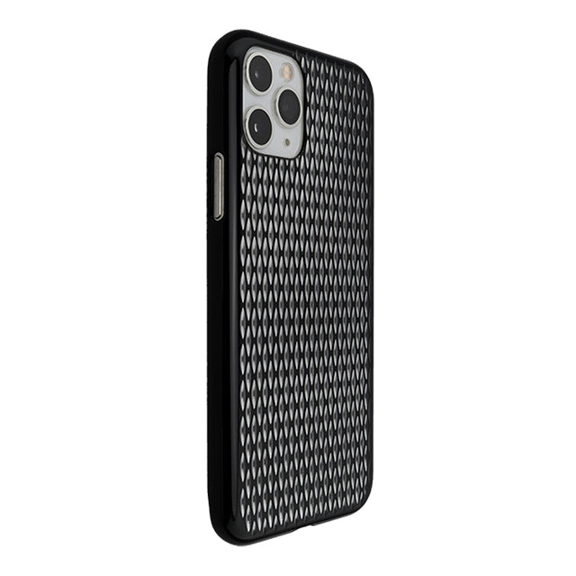 【Web限定】Air Jacket “kiriko” for iPhone11 Pro 米つなぎ (ピアノブラック)