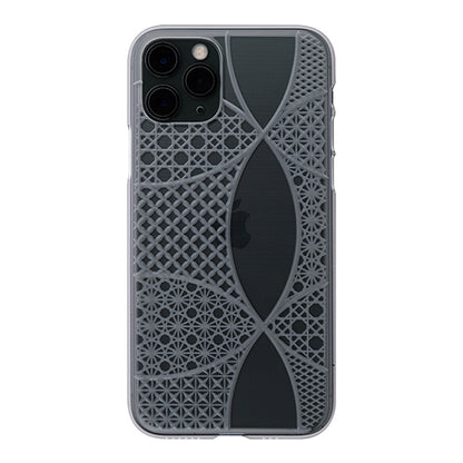 【Web限定】Air Jacket “kiriko” for iPhone11 Pro 千代柄(七宝) (クリア)