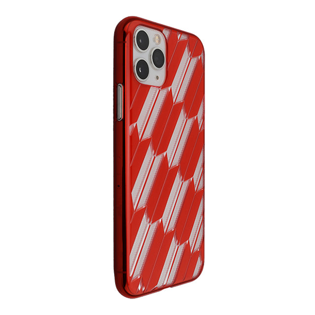 【Web限定】Air Jacket “kiriko” for iPhone11 Pro 矢絣 (紅)