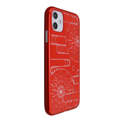 【Web限定】Air Jacket “kiriko” for iPhone11 エ霞に鞠 (紅)