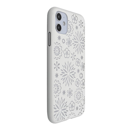 【Web限定】Air Jacket “kiriko” for iPhone11 花 (ピュアホワイト)