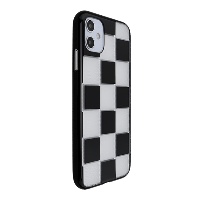 【Web限定】Air Jacket “kiriko” for iPhone11 市松 (ピアノブラック)