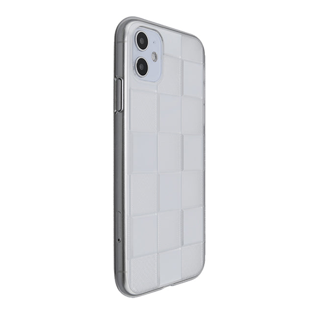 【Web限定】Air Jacket “kiriko” for iPhone11 市松 (クリア)