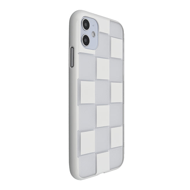 【Web限定】Air Jacket “kiriko” for iPhone11 市松 (ピュアホワイト)