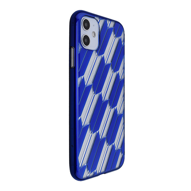 【Web限定】Air Jacket “kiriko” for iPhone11 矢絣 (瑠璃)