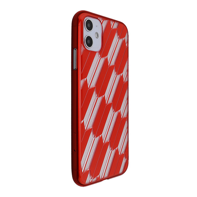 【Web限定】Air Jacket “kiriko” for iPhone11 矢絣 (紅)