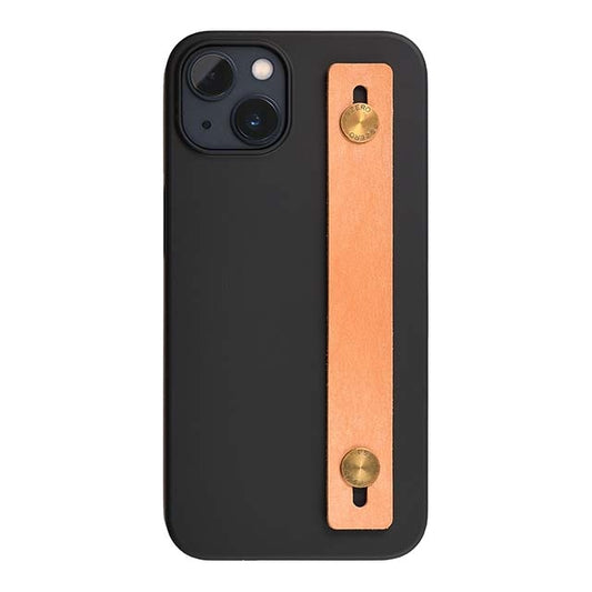 【Web限定】AirJacket Leather Band A(Black) iPhone 13 (Camel)